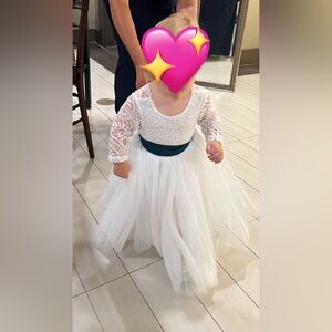 2Bunnies lace back dress (with sash)